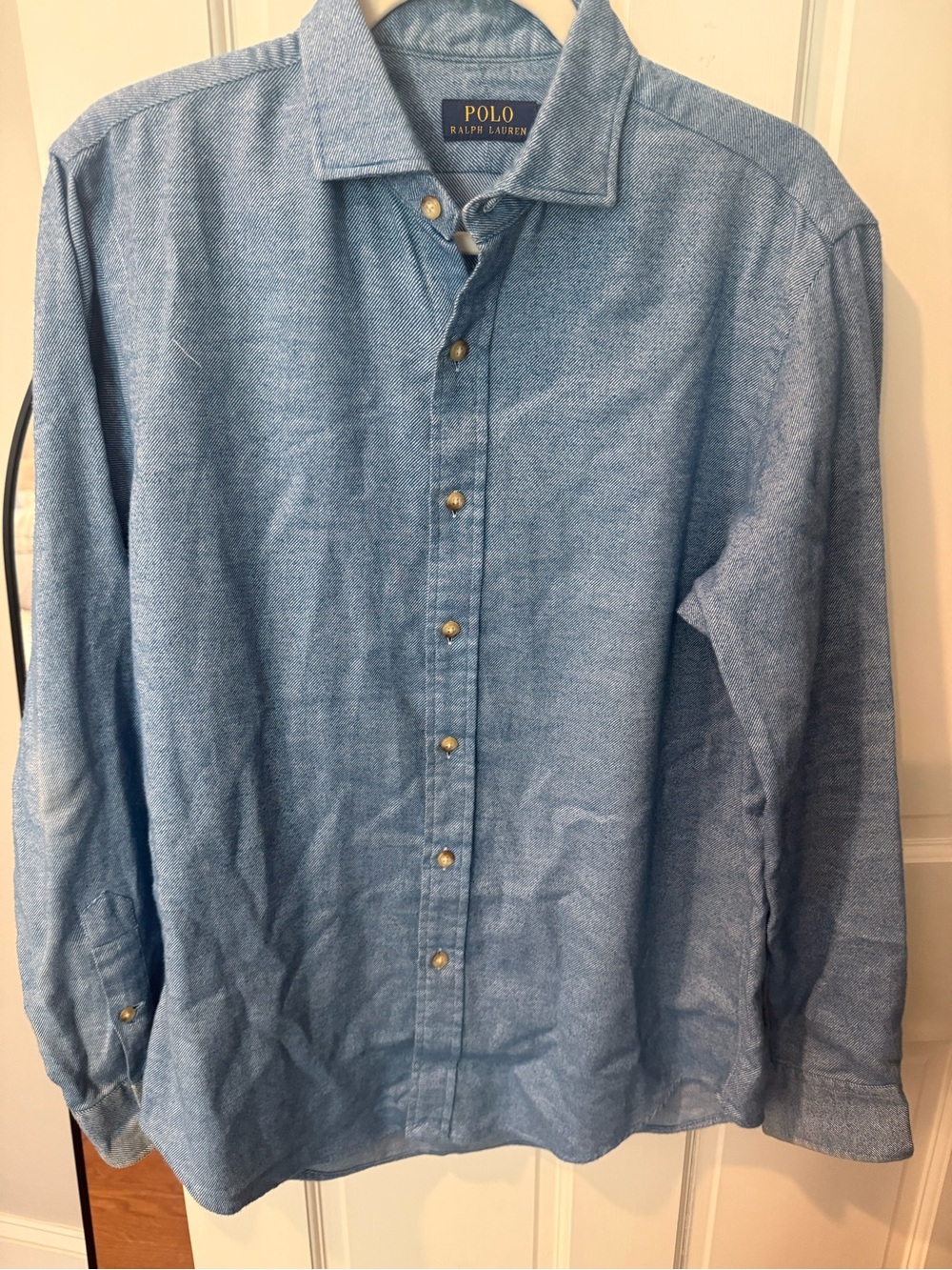 Ralph Lauren Light Blue Jean Long-Sleeve Button-Down Shirt
